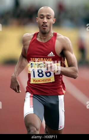 CHRIS LAMBERT 200 METRI MANCHESTER ARENA regionale 11 luglio 2004 Foto Stock