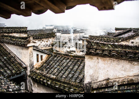 Xidi, cinese tradizionale villaggio, Huizhou, Cina Foto Stock