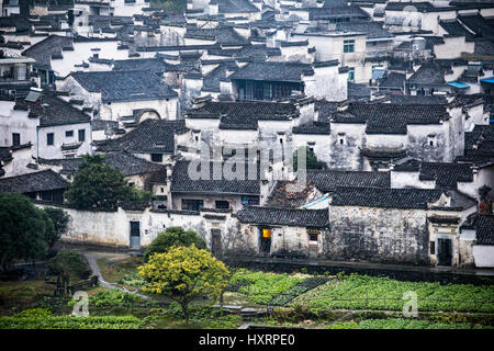 Xidi, cinese tradizionale villaggio, Huizhou, Cina Foto Stock