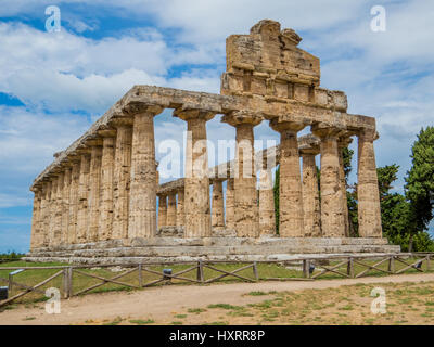 Sito archeologico di Paestum, Italia Foto Stock