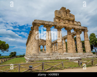 Sito archeologico di Paestum, Italia Foto Stock