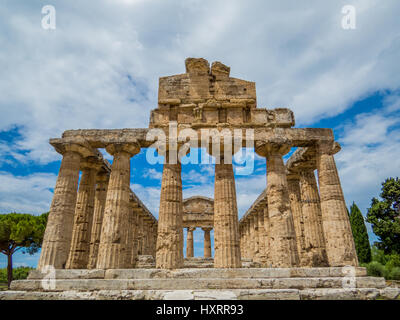 Sito archeologico di Paestum, Italia Foto Stock