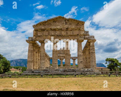 Sito archeologico di Paestum, Italia Foto Stock