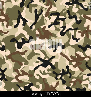 Foglia di foresta Camouflage pattern senza giunture Foto Stock