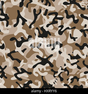 Foglia di foresta Camouflage pattern senza giunture Foto Stock