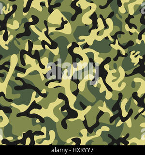 Foglia di foresta Camouflage pattern senza giunture Foto Stock