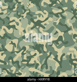 Foglia di foresta Camouflage pattern senza giunture Foto Stock