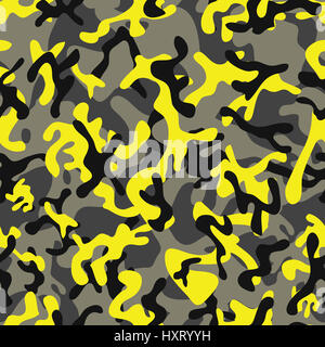 Foglia di foresta Camouflage pattern senza giunture Foto Stock