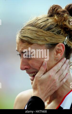 AMANDA PRITCHARD in lacrime 800 metri stadio Ullevi GOTEBORG SVEZIA 07 Agosto 2006 Foto Stock