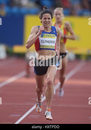 HELEN CLITHEROE 3000 metri di siepi Alexander Stadium Birmingham Inghilterra 13 Luglio 2008 Foto Stock