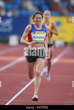 HELEN CLITHEROE 3000 metri di siepi Alexander Stadium Birmingham Inghilterra 13 Luglio 2008 Foto Stock