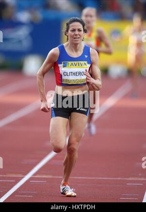 HELEN CLITHEROE 3000 metri di siepi Alexander Stadium Birmingham Inghilterra 13 Luglio 2008 Foto Stock