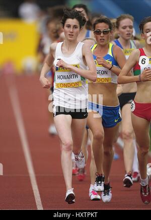 LAUREN HOWARTH 3000 metri sotto 20 donne Crystal Palace a Londra Inghilterra 26 Luglio 2008 Foto Stock