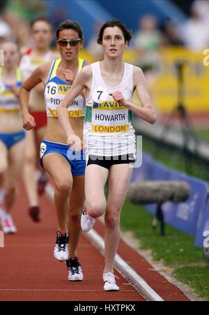 LAUREN HOWARTH 3000 metri sotto 20 donne Crystal Palace a Londra Inghilterra 26 Luglio 2008 Foto Stock
