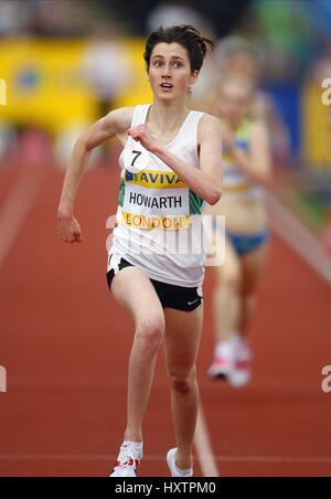 LAUREN HOWARTH 3000 metri sotto 20 donne Crystal Palace a Londra Inghilterra 26 Luglio 2008 Foto Stock