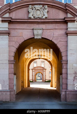 Abbazia imperiale di Corvey, Sito Patrimonio Mondiale dell'UNESCO, Höxter, Renania settentrionale-Vestfalia, Germania, Europa Foto Stock
