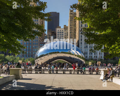 Skyline di Chicago Foto Stock