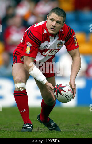 TERRY NEWTON WIGAN WARRIORS RLFC 14 Aprile 2002 Foto Stock