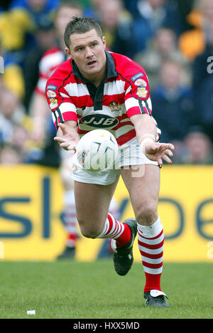 TERRY NEWTON WIGAN WARRIORS RLFC WIDNES 26 Aprile 2004 Foto Stock