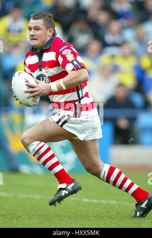 TERRY NEWTON WIGAN WARRIORS RLFC WIDNES 26 Aprile 2004 Foto Stock