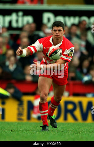 HENRY PAOLO WIGAN WARRIORS RLFC 24 Marzo 1998 Foto Stock