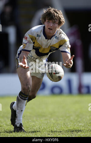 MARK GLEESON WARRINGTON LUPI RLFC Halliwell Jones Stadium WARRINGTON 10 Aprile 2005 Foto Stock