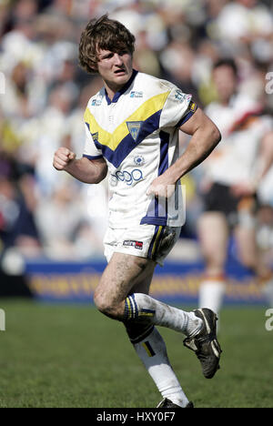 MARK GLEESON WARRINGTON LUPI RLFC Halliwell Jones Stadium WARRINGTON 10 Aprile 2005 Foto Stock