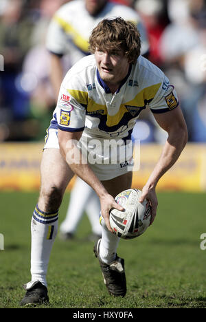 MARK GLEESON WARRINGTON LUPI RLFC Halliwell Jones Stadium WARRINGTON 10 Aprile 2005 Foto Stock