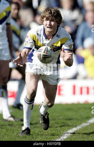 MARK GLEESON WARRINGTON LUPI RLFC Halliwell Jones Stadium WARRINGTON 10 Aprile 2005 Foto Stock