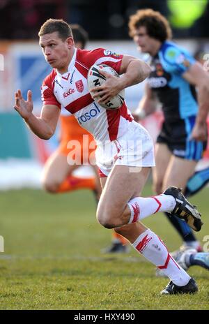 PETER FOX HULL KR Grattan Stadium Bradford Inghilterra 15 Febbraio 2009 Foto Stock