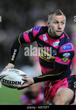 ROB BURROW LEEDS RINOCERONTI KC Stadium Hull Inghilterra 18 Febbraio 2011 Foto Stock