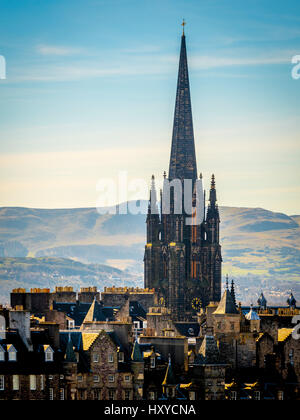 La Guglia del mozzo, gli uffici e una performance dello spazio per la Edinburgh International Festival Foto Stock