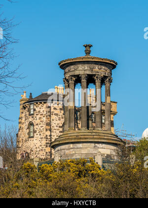 Il Dugald Stewart monumento, Calton Hill, Edimburgo. Un memoriale per il filosofo scozzese Dugald Stewart (1753-1828). Foto Stock