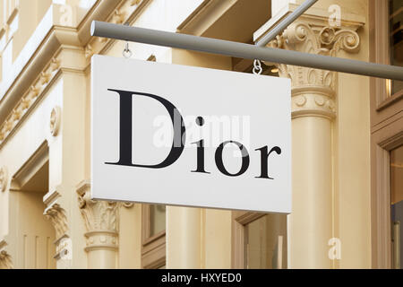 Christian Dior store accedi Greene Street il 7 settembre 2016 a New York. Dior è una casa di moda fondata nel 1946 a Parigi Foto Stock