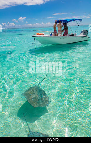 Tiahura, Moorea, Polinesia Francese Foto Stock