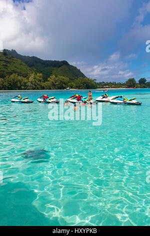 Tiahura, Moorea, Polinesia Francese Foto Stock