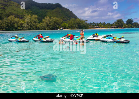 Tiahura, Moorea, Polinesia Francese Foto Stock