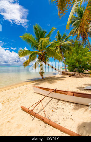 Les Tipaniers, Tiahura, Moorea, Polinesia Francese Foto Stock