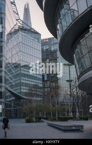 Londra sindaci ufficio presso una nuova change Foto Stock