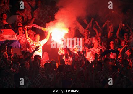 Ventole Croazia CROATIA V TURCHIA EURO 2008 ERNST-HAPPEL STADIUM VIENNA Austria 20 Giugno 2008 Foto Stock