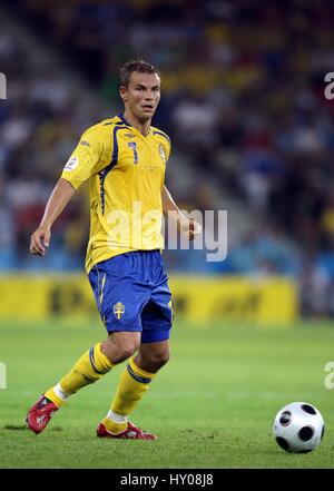 NICLAS ALEXANDERSSON IFK GÖTEBORG EM STADION SALZBURG AUSTRIA 10 Giugno 2008 Foto Stock