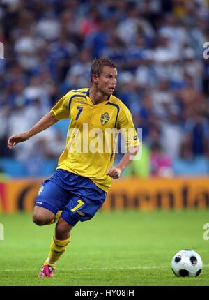 NICLAS ALEXANDERSSON IFK GÖTEBORG EM STADION SALZBURG AUSTRIA 10 Giugno 2008 Foto Stock