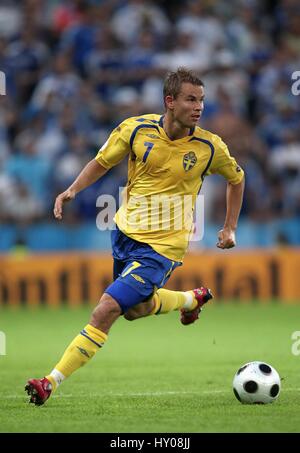 NICLAS ALEXANDERSSON IFK GÖTEBORG EM STADION SALZBURG AUSTRIA 10 Giugno 2008 Foto Stock