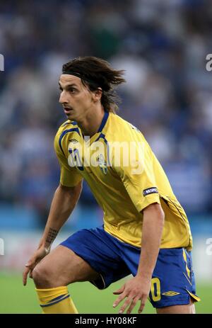 ZLATAN IBRAHIMOVIC SVEZIA & INTER MILAN FC EM STADION SALZBURG AUSTRIA 10 Giugno 2008 Foto Stock