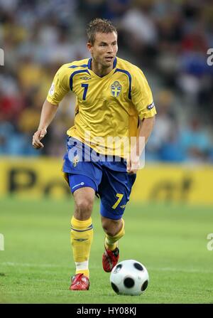 NICLAS ALEXANDERSSON IFK GÖTEBORG EM STADION SALZBURG AUSTRIA 10 Giugno 2008 Foto Stock
