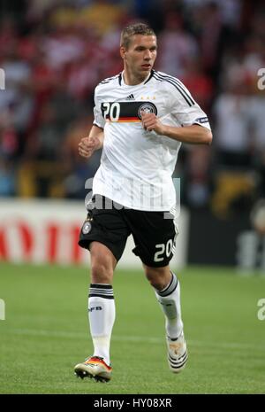 LUKAS PODOLSKI GERMANIA & FC Bayern MUCNICH WORTHERSEE STADIUM KLAGENFURT AUSTRIA 08 Giugno 2008 Foto Stock