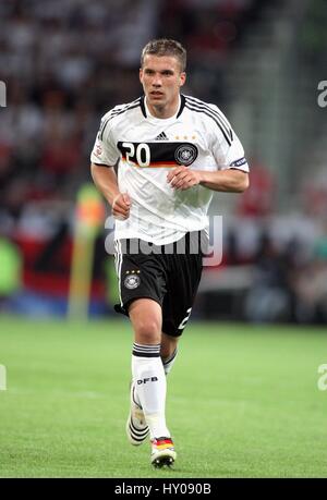 LUKAS PODOLSKI GERMANIA & FC Bayern MUCNICH WORTHERSEE STADIUM KLAGENFURT AUSTRIA 08 Giugno 2008 Foto Stock