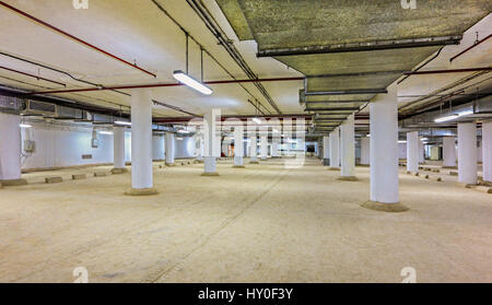 Basement parking lot, dhyan chand hockey stadium, Delhi, India, Asia Foto Stock