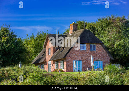 Frisone house, Braderuper Heide, Kampen, Sylt, Germania Foto Stock