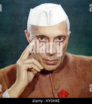 Jawaharlal Nehru, primo primo ministro indiano, India, Asia, 1939, vecchia immagine del 1900 Foto Stock